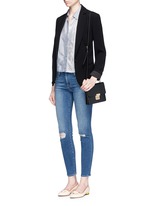 Figure View -Click To Enlarge 'Le High Skinny' ripped knee jeans