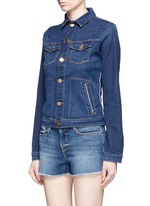 Front View -Click To Enlarge 'Le Jacket' cotton blend denim jacket