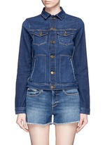 Main View -Click To Enlarge 'Le Jacket' cotton blend denim jacket