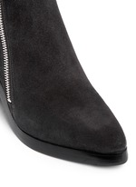 Detail View -Click To Enlarge 'Totem' suede ankle boots