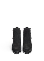 Front View -Click To Enlarge 'Totem' suede ankle boots