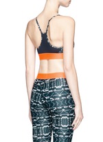 Back View -Click To Enlarge 'Jungle Shibori Andie' sports bra top