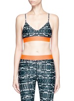 Main View -Click To Enlarge 'Jungle Shibori Andie' sports bra top