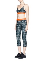 Figure View -Click To Enlarge 'Jungle Shibori Andie' sports bra top