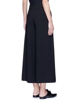 Back View -Click To Enlarge Belted wool culottes