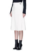 Front View -Click To Enlarge Belted double weave crepe skirt
