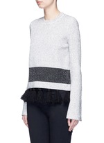 Front View -Click To Enlarge Fringe tassel knit sweater