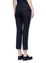 Back View -Click To Enlarge Metallic stripe cotton pants
