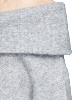 Detail View -Click To Enlarge 'Daze' foldover collar mohair blend sweater