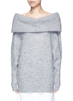 Main View -Click To Enlarge 'Daze' foldover collar mohair blend sweater