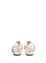 Back View -Click To Enlarge 'Gene' embellished leather sandals