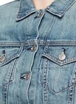 Detail View -Click To Enlarge 'The Jean' cropped denim jacket