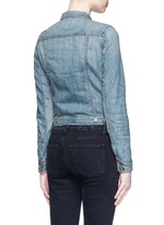 Back View -Click To Enlarge 'The Jean' cropped denim jacket