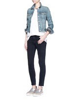Figure View -Click To Enlarge 'The Jean' cropped denim jacket