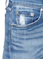Detail View -Click To Enlarge '10 Inch Crop' straight leg cropped jeans