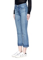 Front View -Click To Enlarge '10 Inch Crop' straight leg cropped jeans