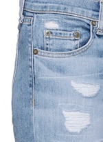 Detail View -Click To Enlarge 'The Dre' ripped slim boyfriend jeans