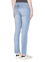 Back View -Click To Enlarge 'The Dre' ripped slim boyfriend jeans
