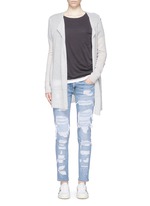 Figure View -Click To Enlarge 'The Dre' ripped slim boyfriend jeans