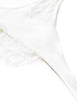 Detail View -Click To Enlarge 'Coquette' lace silk chiffon garter belt