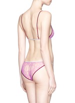 Back View -Click To Enlarge 'Ingenue' silk trim Leavers lace panty