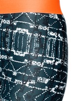 Detail View -Click To Enlarge 'Jungle Shibori NYC' print performance leggings