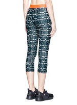 Back View -Click To Enlarge 'Jungle Shibori NYC' print performance leggings