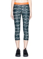 Main View -Click To Enlarge 'Jungle Shibori NYC' print performance leggings