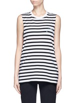 Main View -Click To Enlarge ''Lucky' feeder stripe cotton tank top
