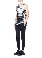 Figure View -Click To Enlarge ''Lucky' feeder stripe cotton tank top