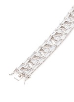 Detail View -Click To Enlarge Baguette cut cubic zirconia bracelet