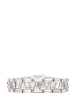 Main View -Click To Enlarge Baguette cut cubic zirconia bracelet