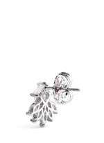 Detail View -Click To Enlarge Cubic zirconia marquise fringe earrings