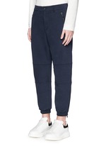 Front View -Click To Enlarge Zip cuff organic cotton sweatpants