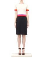 St. John&nbsp;Milano knit contrast dress