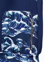 Detail View -Click To Enlarge 'The Cascade' tidal wave print active vest