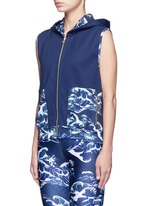 Front View -Click To Enlarge 'The Cascade' tidal wave print active vest