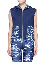 Main View -Click To Enlarge 'The Cascade' tidal wave print active vest