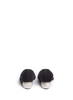 Back View -Click To Enlarge 'Ankara' Swarovski crystal pavé heel suede pumps