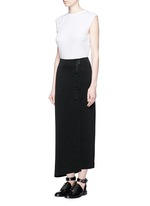 Figure View -Click To Enlarge Vintage cotton jersey strap T-shirt