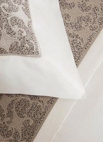 Detail View -Click To Enlarge Gotico jacquard border standard sham