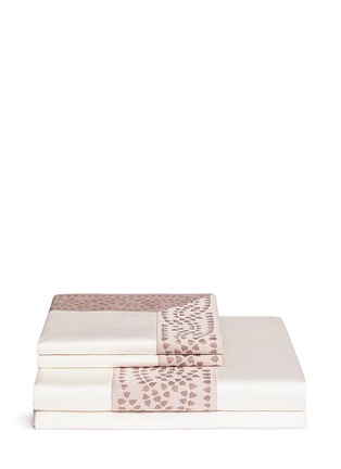 Main View - Click To Enlarge Main View - Click To Enlarge - Frette - Sempione jacquard border king size duvet set