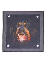 Main View -Click To Enlarge Rottweiler print cotton-silk scarf
