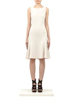 St. John&nbsp;Sleeveless flared dress