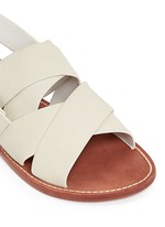 Detail View -Click To Enlarge 'Ally' crisscross leather slingback sandals