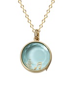 Figure View -Click To Enlarge 18k yellow gold music note charm - Timeless