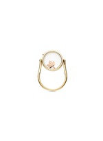 Figure View -Click To Enlarge 14k yellow gold round locket ring - Medium 15mm