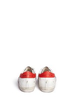 Back View -Click To Enlarge 'Superstar' smudged leather sneakers