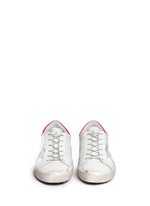 Front View -Click To Enlarge 'Superstar' smudged leather sneakers