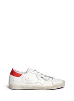 Main View -Click To Enlarge 'Superstar' smudged leather sneakers